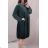 Long Sleeve Dress with Pendant Women's Oversized (3XL / 4XL ONE SIZE) ITALIAN FASHION IMWQ2115022/DR 5XL Green