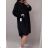 Long Sleeve Dress with Pendant Women's Oversized (3XL / 4XL ONE SIZE) ITALIAN FASHION IMWQ2115022/DR 5XL Green