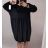 Long Sleeve Dress with Pendant Women's Oversized (3XL / 4XL ONE SIZE) ITALIAN FASHION IMWQ2115022/DR 5XL Green