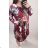 Long Sleeve Dress with Pendant Women's Oversized (3XL / 4XL ONE SIZE) ITALIAN FASHION IMWQ2115022 3xl / 4xl white