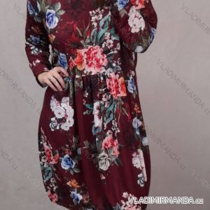 Long Sleeve Dress with Pendant Women's Oversized (3XL / 4XL ONE SIZE) ITALIAN FASHION IMWQ2115022