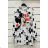 Summer long sleeve flowered women's dress (UNI S / L) ITALIAN FASHION IMK20150