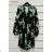 Summer long sleeve flowered women's dress (UNI S / L) ITALIAN FASHION IMK20150