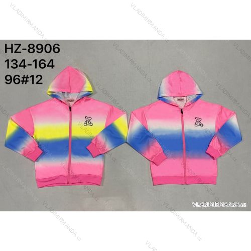 Children's hoodie for girls (116-146) ACTIVE SPORT ACT218P-7493