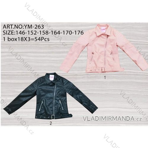 Jeans jacket warm teen girl (134-164) ACTIVE SPORTS ACT218P-8129