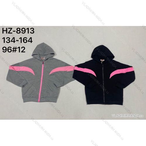 Children's hoodie for girls (116-146) ACTIVE SPORT ACT218P-7493