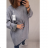 Tunic oversize long sleeve women's oversized (2XL / 3XL ONE SIZE) ITALIAN FASHION IM321551