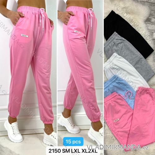 Women's long velvet sweatpants (S-XL) TURKISH FASHION TMWL20633