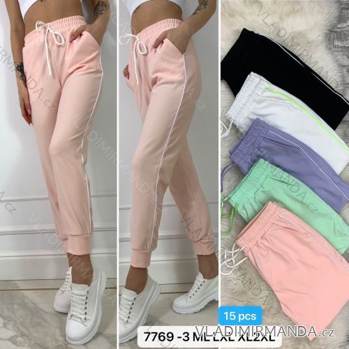 Women's long velvet sweatpants (S-XL) TURKISH FASHION TMWL20633