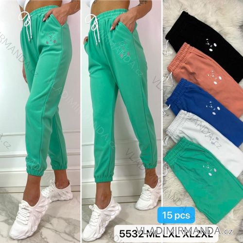 Women's long velvet sweatpants (S-XL) TURKISH FASHION TMWL20633