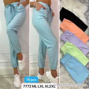 Women's long velvet sweatpants (S-XL) TURKISH FASHION TMWL20633