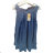 Denim Long Summer Women's Strapless Dress (S / M ONE SIZE) ITALIAN FASHION IM721175