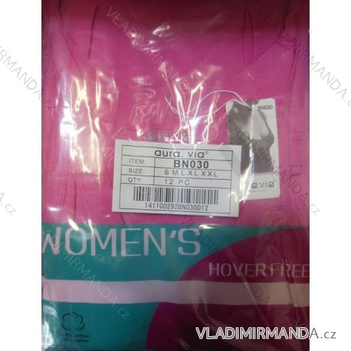 Ladies Cotton T-shirt (s-2xl) AURA VIA BN030
