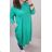 Classic short sleeve dress women (uni s-l) ITALIAN MODA IMC20206 2XL/3XL Green