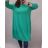 Classic short sleeve dress women (uni s-l) ITALIAN MODA IMC20206 2XL/3XL Green