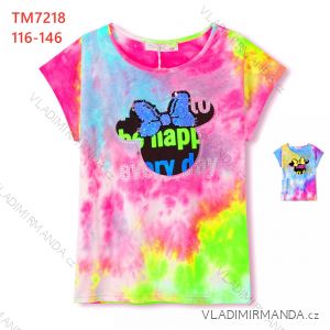 T-shirt short sleeve children´s girl´s (116-146) KUGO S3227