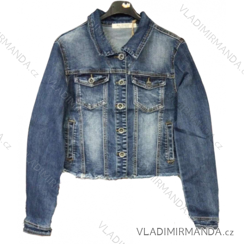 Women's denim jacket short (s-2xl) MA520002 <p>blue</p> M