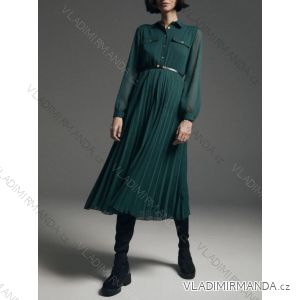 Summer Shirt Dress Long Sleeve Oversize Women's (S / M ONE SIZE) ITALIAN FASHION IMWM216078