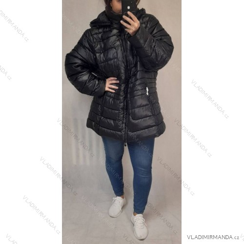 Women's oversized winter jacket (5XL-9XL) POLISH FASHION HKW21964 black 54