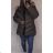 Women's oversized winter jacket (5XL-9XL) POLISH FASHION HKW21964 <p>khaki</p> 3XL-7XL