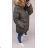 Women's oversized winter jacket (5XL-9XL) POLISH FASHION HKW21964 <p>khaki</p> 3XL-7XL