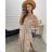 Women's Elegant Long Sleeve Dress (S / M / L ONE SIZE) ITALIAN FASHION IMWA21002