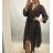 Dress with 3/4-sleeve ladies pocket (uni sl) ITALIAN Fashion IM3181746 black SL
