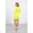 Neon yellow gold chain dress