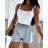 Top tank top summer women (uni s-m) ITALIAN FASHION IMM20430 white S/M