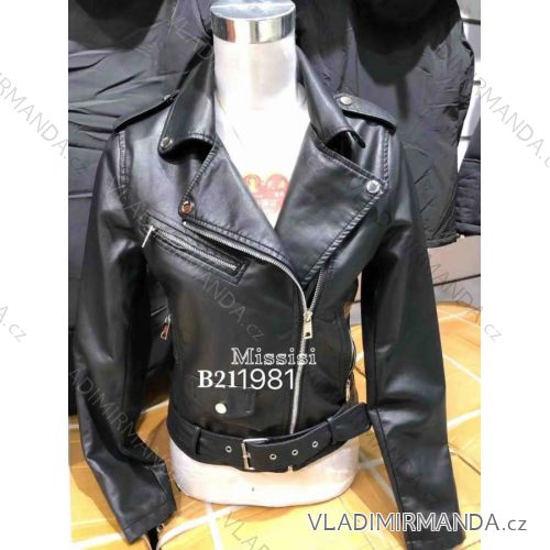 Women's leatherette jacket (S-2XL) MISS SISI PMWB22B211981