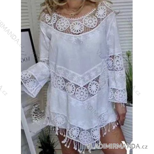 Women's Lace Long Sleeve Dress (S / M / L ONE SIZE) ITALIAN FASHION IMWB221543