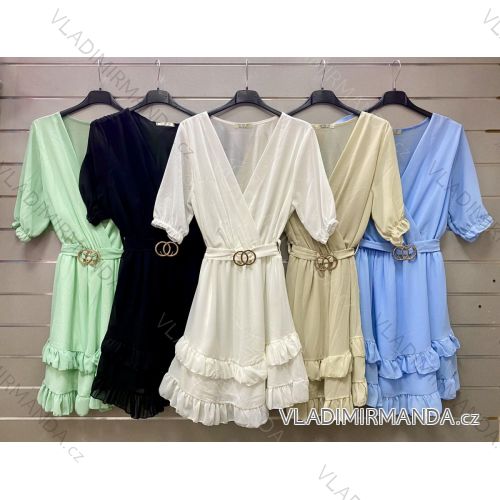 Summer short sleeve summer dress (S / M ONE SIZE) ITALIAN FASHION IMWY21019