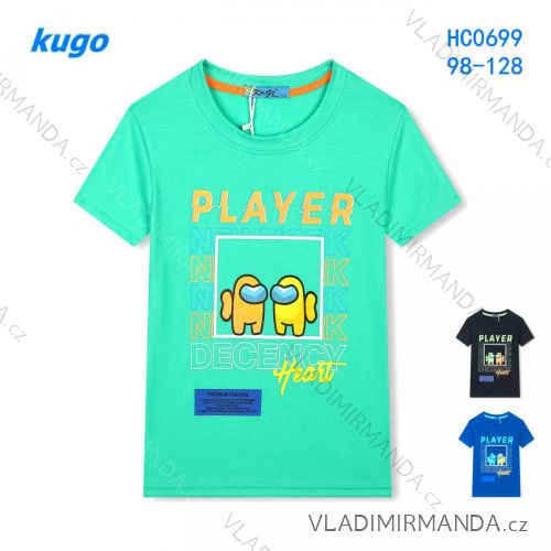 T-shirt short sleeve children's boys (98-128) KUGO HC0699