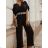 Women's Long Summer Short Sleeve Overall (S / M / L ONE SIZE) ITALIAN FASHION IMWY22039