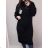 Women's long sleeve sweater (S -M -L ONE SIZE) Italian fashion IM820057 black xl/2xl one size