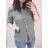 Tunic shirt shirts long sleeve with ladies (uni sl) ITALIAN Fashion IM718028 M / L <p>khaki</p>