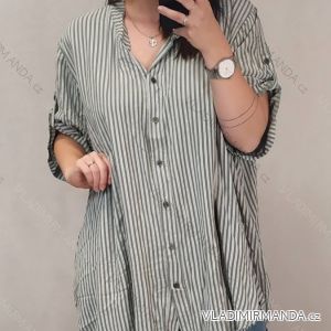 Shirt Dress 3/4 Sleeve Ladies (UNI XS-M) ITALIAN FASHION IM120068