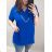 Dress shirts long 3/4 sleeve ladies with pocket thin (uni sl) ITALIAN Fashion IM318335 L / XL Royal blue