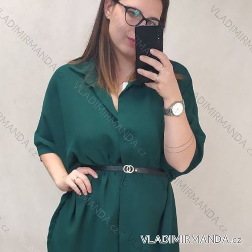 Dress shirts long 3/4 sleeve ladies with pocket thin (uni sl) ITALIAN Fashion IM318335