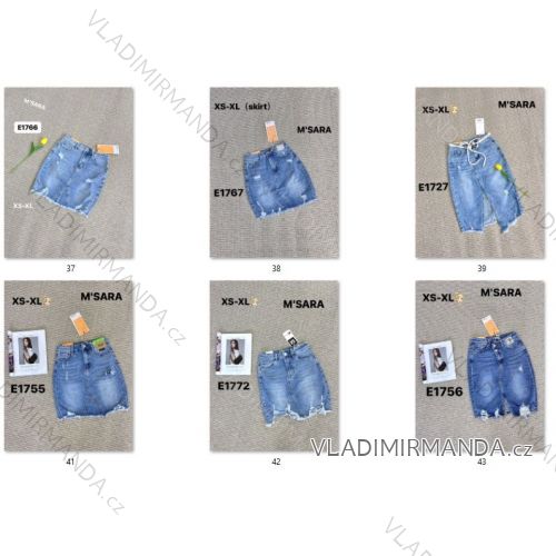 Women's denim skirts (XS-XL) CATALOG M.SARA MSR22skirts