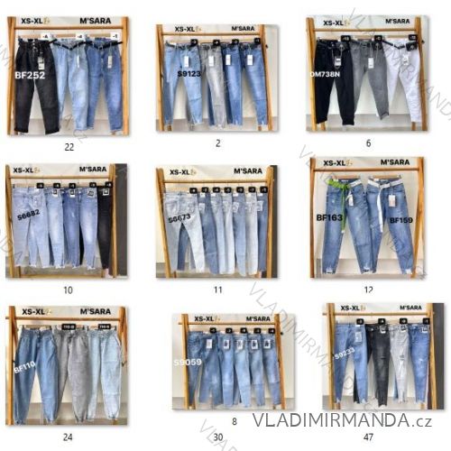 Jeans for women (xs-5xl) catalog M.SARA MSR22rifle-April