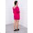 V-neck Paris Fuchsia dress