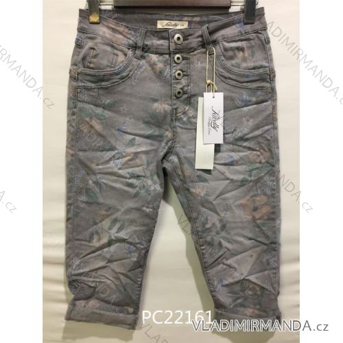 Jeans pants 3/4 short women's (XS-XL) JEWELLY JEW22PC22161