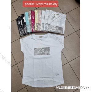 Tričko krátký rukáv dámské (S-XL) TURECKÁ MÓDA TMWG22G5325