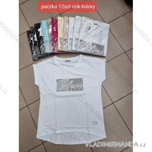 Tričko krátký rukáv dámské (S-XL) TURECKÁ MÓDA TMWG22G5325