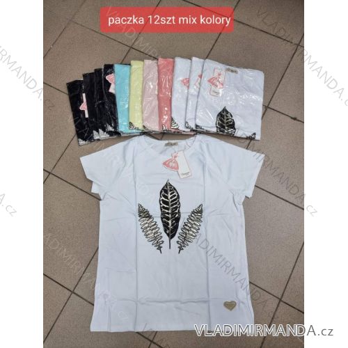 Tričko krátký rukáv dámské (S-XL) TURECKÁ MÓDA TMWG22G5325