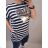 Summer Oversized Short Sleeve Summer Stripe Dress (UNI S / L) ITALIAN FASHION IMD2011989