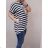 Summer Oversized Short Sleeve Summer Stripe Dress (UNI S / L) ITALIAN FASHION IMD2011989