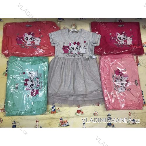 Dress short sleeve blinking baby girl (2-8 years) TURKISH PRODUCTION TVB21GIRL02