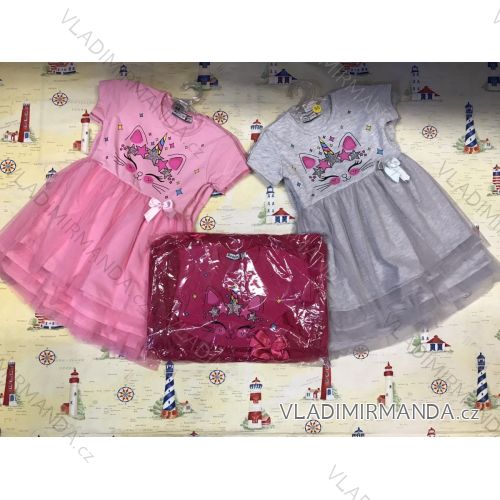 Dress short sleeve blinking baby girl (2-8 years) TURKISH PRODUCTION TVB21GIRL02